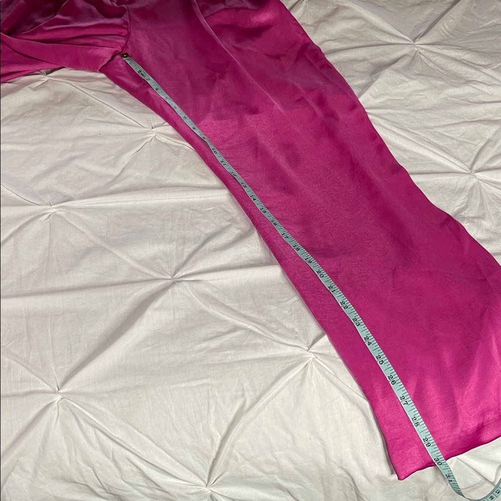 Rachel Zoe NWT Satin Hot Pink Trousers - Picture 12 of 12